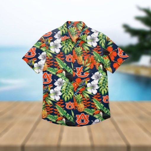 Auburn Tigers Floral Hawaiian Shirt