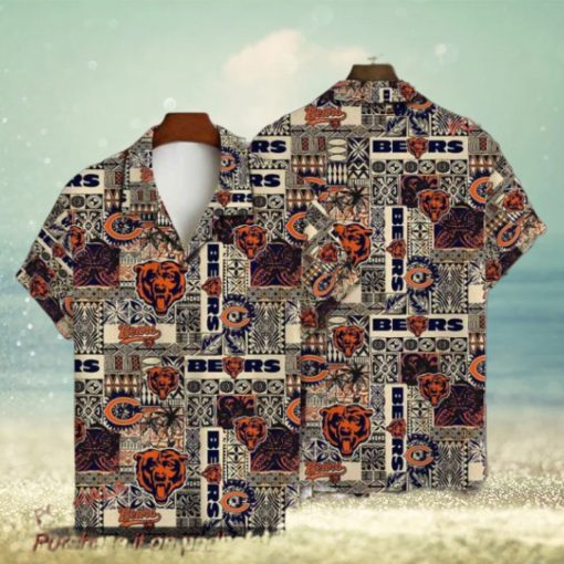 Authentic Hawaiian Shirt with Chicago Bears NFL Apparel