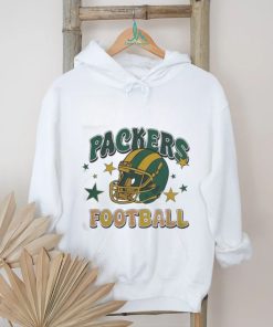 Awesome Green Bay Packers Football Helmet Stars T Shirt