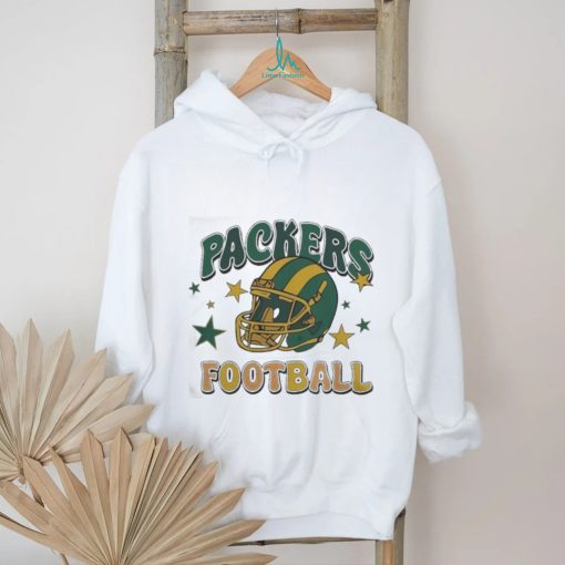 Awesome Green Bay Packers Football Helmet Stars T Shirt