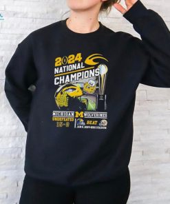 Awesome Michigan Wolverines 2024 National Champions Undefeated 15 0 Beat Jan 2 2024 Nrg Stadium Shirt
