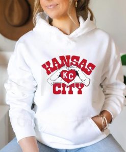 Awesome Official Kansas City Chiefs Heart Hands shirt