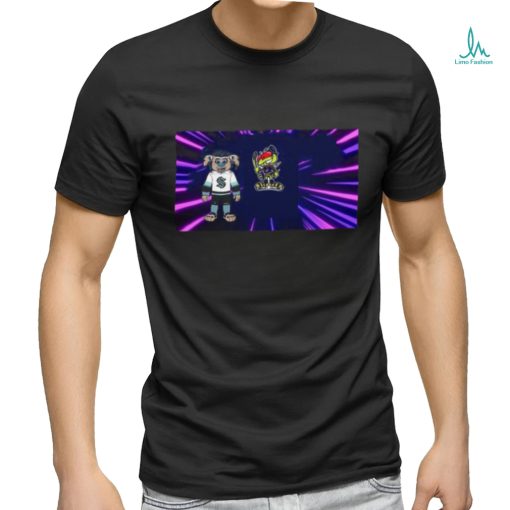 Awesome Seattle Kraken VS Columbus Blue Jackets NHL 2024 mascot cartoon hockey shirt