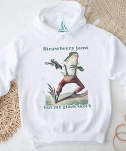 Awesome Strawberry Jams But My Glock Don’t Frog T Shirt, hoodie, sweater, long sleeve and tank top Awesome Strawberry Jams But My Glock Don’t Frog T Shirt