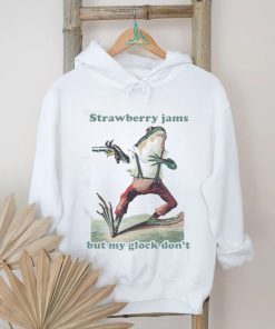 Awesome Strawberry Jams But My Glock Don’t Frog T Shirt, hoodie, sweater, long sleeve and tank top Awesome Strawberry Jams But My Glock Don’t Frog T Shirt
