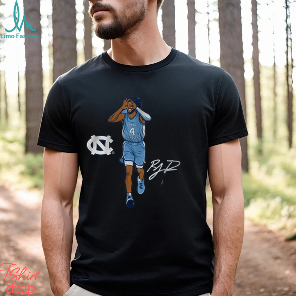 Awesome Unc basketball r.j. davis superstar pose signature shirt Awesome Unc basketball r.j. davis superstar pose signature shirt