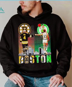 Awesome boston Sports Team Bobby Orr Boston Bruins and Larry Bird Boston Celtics signatures signatures shirt