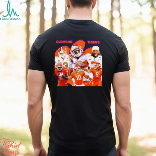 Awesome clemson Tigers football players graphic shirt