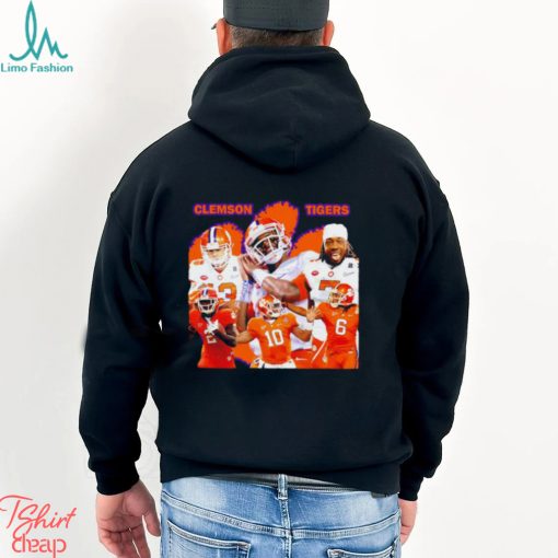 Awesome clemson Tigers football players graphic shirt