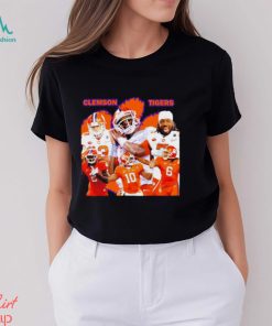 Awesome clemson Tigers football players graphic shirt