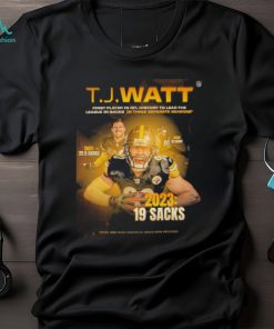 Awesome t J Watt first player in NFL history to lead the league in sacks in three separate seasons shirt