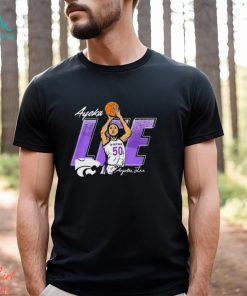 Ayoka Lee Rally Mens Black K State Wildcats Caricature Basketball Player Shirt