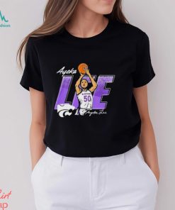Ayoka Lee Rally Mens Black K State Wildcats Caricature Basketball Player Shirt