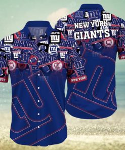 BEST New York Giants NFL Hawaiian Shirt Trends Summer Short Sleeve Button Down Shirt For Sports Fans