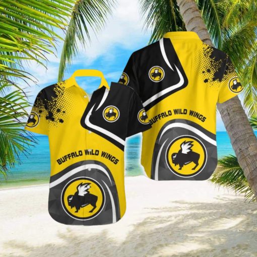 BUFFALO WILD WINGS Vibrant Brand Beach Hawaiian Shirt Men And Women Gift