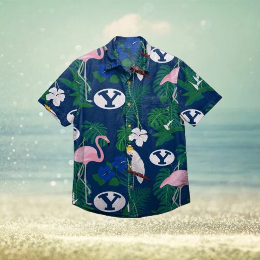 BYU Cougars Floral Hawaiian Shirt