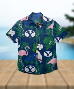 BYU Cougars Floral Hawaiian Shirt