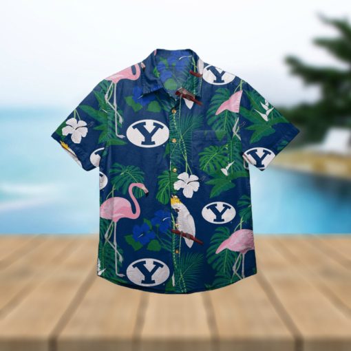 BYU Cougars Floral Hawaiian Shirt