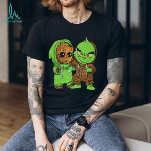 Baby Grinch And Groot Best Friend T Shirt