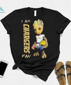 Baby Groot I am Los Angeles Chargers fan football player 2024 shirt