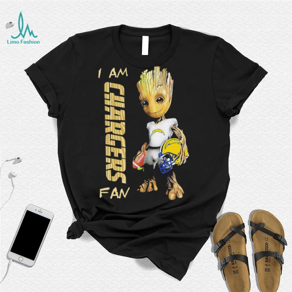 Baby Groot I am Los Angeles Chargers fan football player 2024 shirt Baby Groot I am Los Angeles Chargers fan football player 2024 shirt