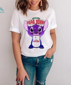 Baby Stitch Funny Papa John’s Logo Shirt