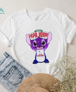 Baby Stitch Funny Papa John’s Logo Shirt