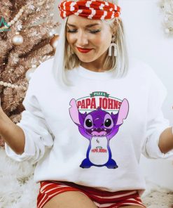 Baby Stitch Funny Papa John’s Logo Shirt