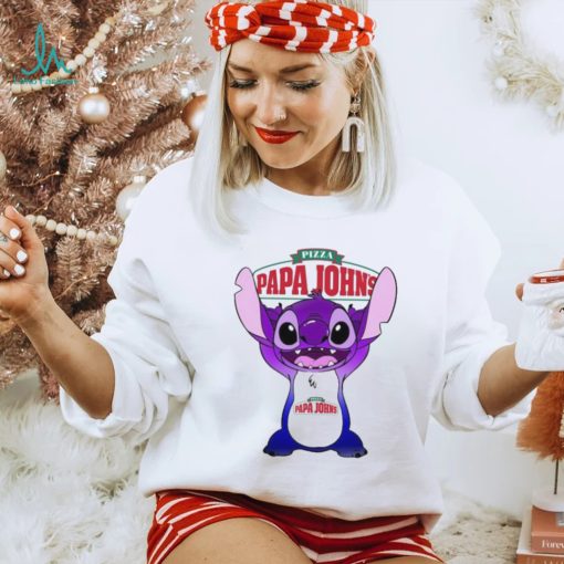 Baby Stitch Funny Papa John’s Logo Shirt