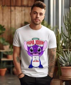 Baby Stitch Funny Papa John’s Logo Shirt
