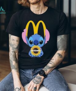 Baby Stitch Hug Sunflower Mcdonald’s Logo T Shirt