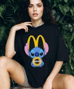 Baby Stitch Hug Sunflower Mcdonald’s Logo T Shirt