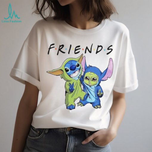 Baby Stitch and Baby Yoda Friends Star Wars Shirt