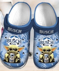 Baby Yoda Busch Latte Beer Crocs Crocband Clogs