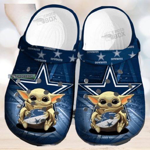 Baby Yoda Dallas Cowboys Crocs Kids
