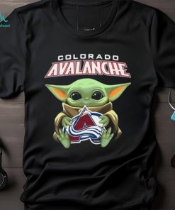 Baby Yoda Hug Colorado Avalanche Shirt