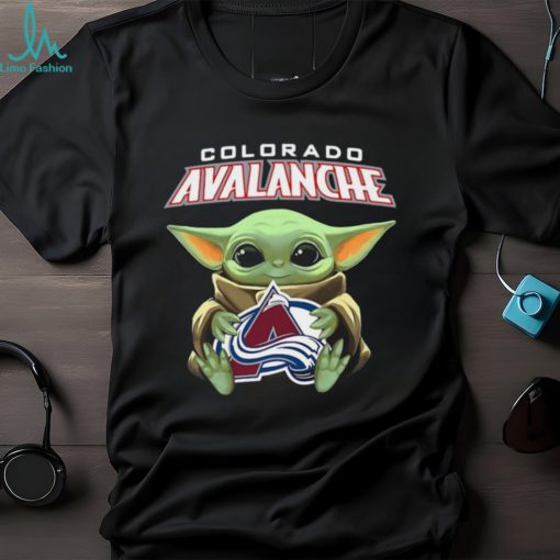 Baby Yoda Hug Colorado Avalanche Shirt