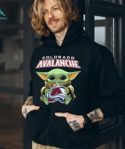 Baby Yoda Hug Colorado Avalanche Shirt