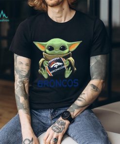 Baby Yoda Hug Denver Broncos T Shirt
