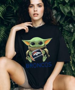 Baby Yoda Hug Denver Broncos T Shirt
