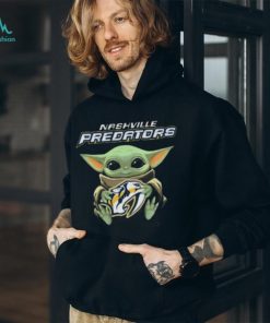 Baby Yoda Hug Nashville Predators Shirt