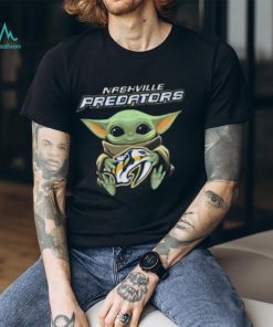 Baby Yoda Hug Nashville Predators Shirt