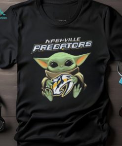 Baby Yoda Hug Nashville Predators Shirt