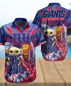 Baby Yoda NY Giants Hawaiian Shirt NFL Team Shirts