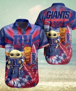 Baby Yoda NY Giants Hawaiian Shirt NFL Team Shirts