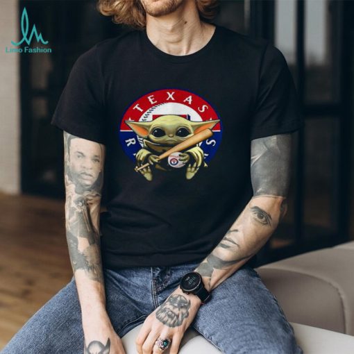 Baby Yoda Texas Rangers shirt
