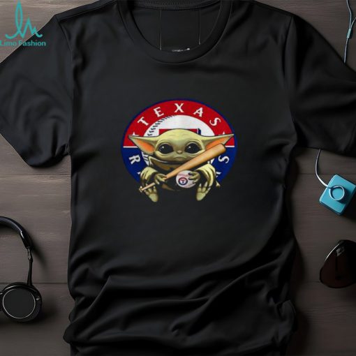Baby Yoda Texas Rangers shirt
