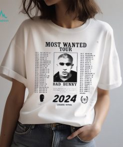 Bad Bunny Most Wanted Tour 2024 Shirt Nadie Sabe Lo Que Va A Pasar Manana Album Casual