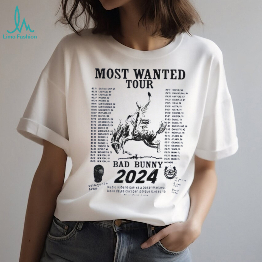 Bad Bunny Most Wanted Tour 2024 Shirt Bad Bunny Most Wanted Tour 2024 Shirt