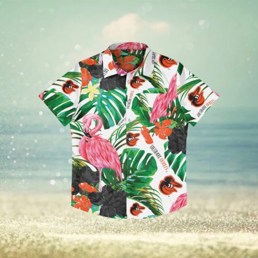 Baltimore Orioles Flamingo Hawaiian Shirt